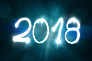 2018 yeni yıl arifesinde iki bin on dokuz pozlama