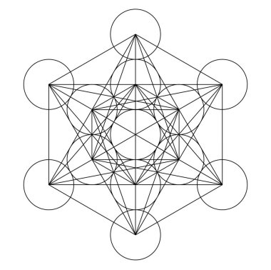 Metatron küp geometri Kutsal bakır platonik