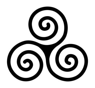triskele, spiral, üç spiral, üçlü, kelt, daire, yaşam, hareket