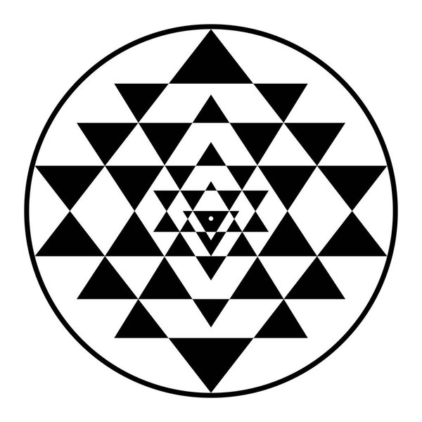 sriyantra shakti hold support geometry hinduism tantrism