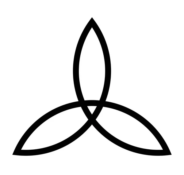 Signo de nudo celta trigurtas en la Edad Media — Archivo Imágenes Vectoriales