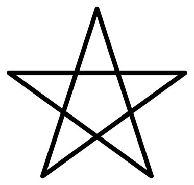pentacle beş yıldızlı sihirli wicca beyaz ritüeller beş