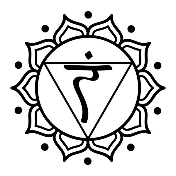 Манипура чакра солнечное сплетение пупка пупка молочный желудок — стоковый вектор