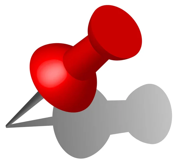 Pin vector aguja clavo poste tablero corcho — Archivo Imágenes Vectoriales