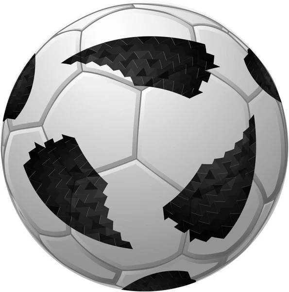 Bir Avrupa futbol topunun vektör illüstrasyonu — Stok Vektör
