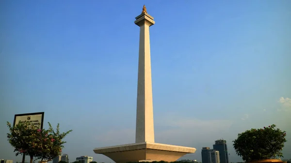 Jacarta Indonésia Outubro 2017 Monumento Nacional Monas Ícone Cidade Jacarta — Fotografia de Stock