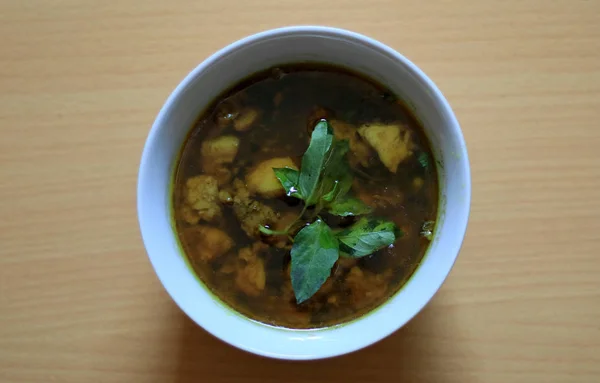 Rawon Sup Hitam Daging Sapi Tradisional Indonesia Berasal Dari Surabaya — Stok Foto