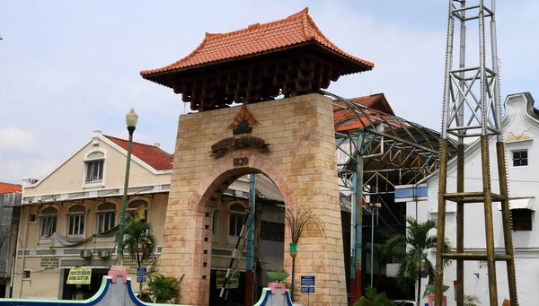 Jakarta Indonesia November 2017 Passer Baroe Pasar Baru Oldest Shopping — Stock Photo, Image