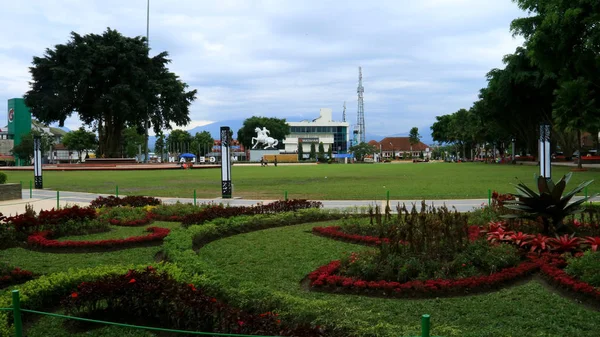 Magelang Indonesia Febbraio 2018 Piazza Magelang Alun Alun Parco Pubblico — Foto Stock