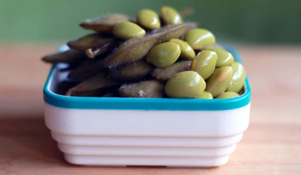 Judías Soja Jóvenes Conocido Como Edamame — Foto de Stock