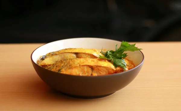 Gulai Gouramis Type Van Voedsel Met Rijke Kruidige Sappige Curry — Stockfoto