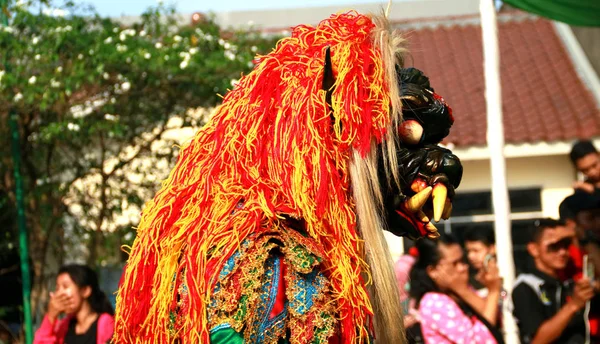 Yakarta Indonesia Mayo 2018 Miembro Sinar Siswo Magelang Bailando Gedruk — Foto de Stock