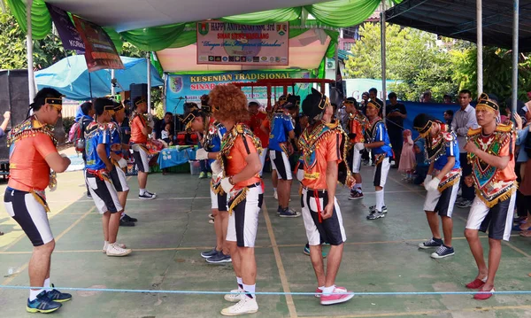 Jakarta Indonésie Mai 2018 Homme Membre Groupe Ssm Dansant Kubro — Photo