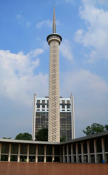 Jakarta Indonesia Juni 2018 Minaret Masjid Istiqlal — Stok Foto