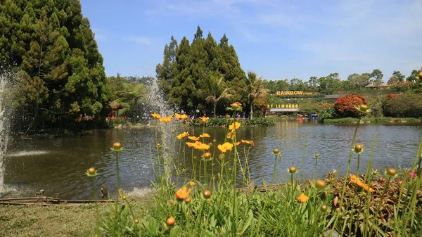 Bandung Indonesia Julio 2018 Lago Artificial Floating Market Lembang Bandung — Foto de Stock