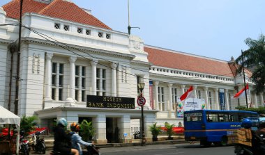Jakarta, Endonezya - 2 Ağustos 2018: Bankası Endonezya Müzesi. Müzenin bir miras Jakarta Old Town bina ev sahipliği yapmaktadır. Bu banka Endonezya tarafından kurulan ve 21 Temmuz 2009 tarihinde açıldı.