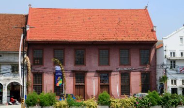 Jakarta, Endonezya - 2 Ağustos 2018: Toko Merah (Endonezya 