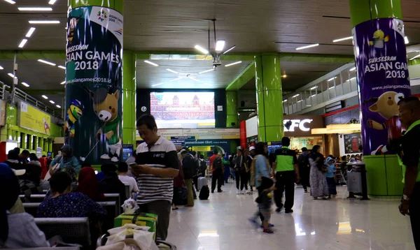 印度尼西亚雅加达 2018年9月6日 甘比尔火车站大厅 — 图库照片