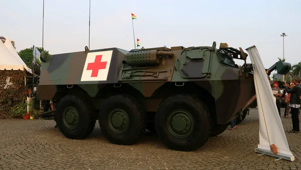 Jakarta Indonesia September 2018 Anoa Ambulance Armoured Personnel Carrier Developed — Stock Photo, Image
