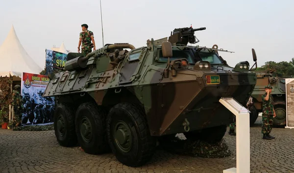 Jakarta Indonesia September 2018 Combat Stand Anoa 6X6 Armoured Personnel — Stock Photo, Image