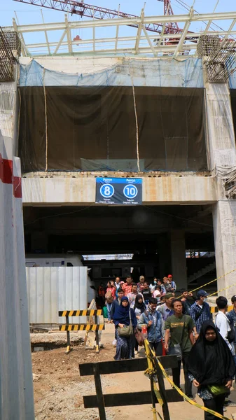 Jakarta Indonésie Října 2018 Proces Revitalizace Manggarai Stanice — Stock fotografie