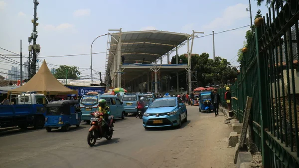 Jakarta Indonesië Oktober 2018 Geweest Jalan Jatibaru Raya Tanah Abang — Stockfoto