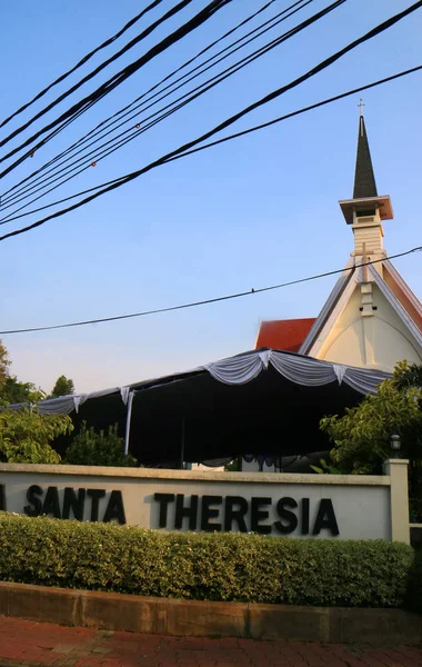 Jakarta Indonesia October 2018 Saint Theresia Church Gereja Santa Theresia — Stock Fotó