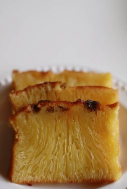 Bika Ambon. Endonezya petek kek. Medan popüler pasta, Kuzey Sumatra, Endonezya. 