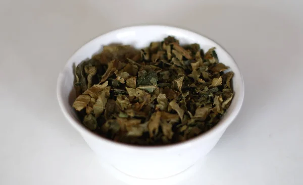 Fig Leaf Tea Kiváló Forrása Rost Vitaminok Ásványi Anyagok Teljes — Stock Fotó