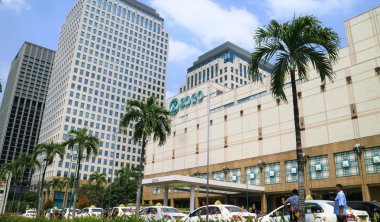 Jakarta, Endonezya - 12 Ocak 2019: Plaza Senayan 'daki Sogo Mağazası, Merkez Jakarta.