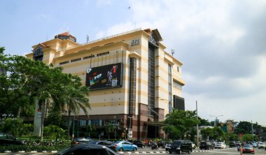 Jakarta, Endonezya - 12 Ocak 2019: Senayan Ticaret Merkezi, Merkez Jakarta 'daki alışveriş merkezi.