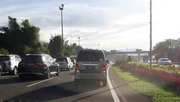 Bogor Indonésia Março 2019 Tráfego Jagorawi Toll Road Pela Manhã — Fotografia de Stock