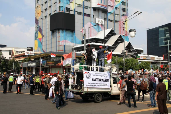 Jakarta Endonezya Mayıs 2019 Kpu Nun Kararını Destekleyenler Ile Ilgili — Stok fotoğraf