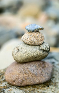 Orta Java Progo Nehri'nden Taş, Endonezya. 