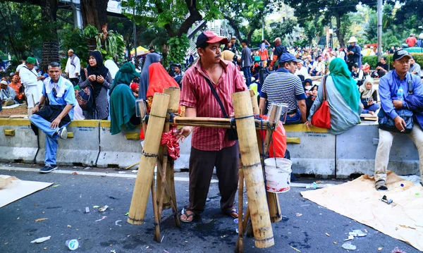Jakarta Endonezya Haziran 2019 Orta Jakarta Daki Heykelinin Arjuna Wijaya — Stok fotoğraf