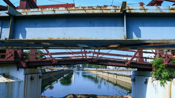 Jakarta Indonesia Luglio 2019 Kota Intan Drawbridge Engelse Brug Jembatan — Foto Stock