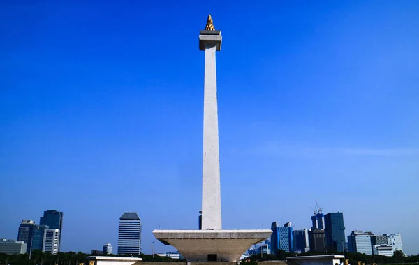 Jakarta Indonésie Juillet 2019 Vue Monument National Monas Icône Ville — Photo