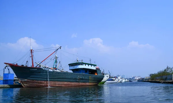 Jakarta Indonesia September 2019 Phinisi Ships Indonesian Traditional Ships Docked — Stock Photo, Image