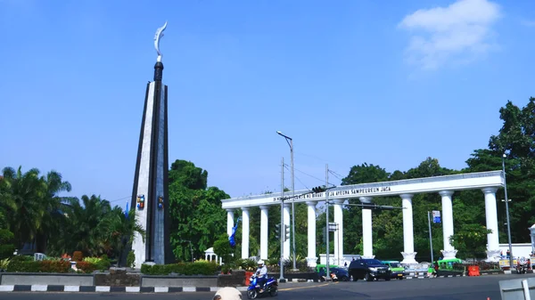 Bogor Indonesien Oktober 2019 Ansicht Des Kujang Denkmals Tugu Kujang — Stockfoto