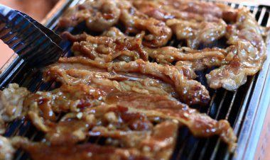 Fırında ızgara et..