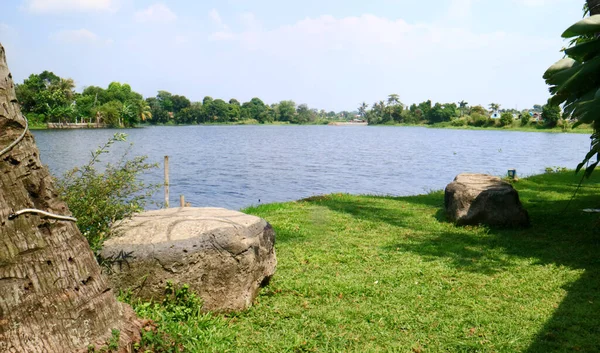 Vista Del Lago Citatah Situ Citatah Distrito Cibinong Bogor Java — Foto de Stock