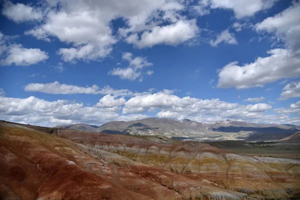 Terre Rouge Dans Steppe Sauvage — Photo