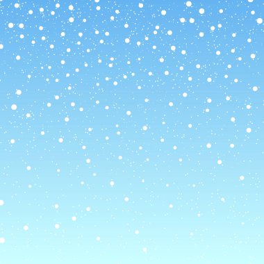 Düşen kar arka plan. Kar taneleri ile vektör çizim. Gökyüzü kar kış. EPS 10.