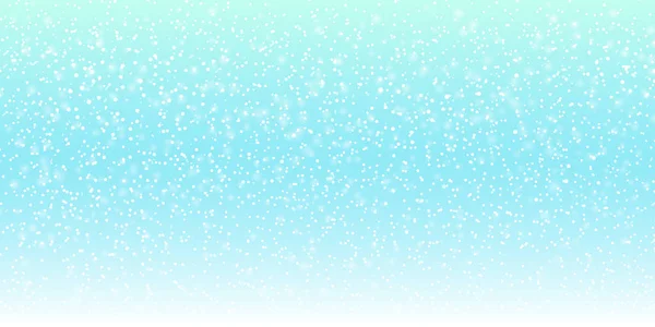 Schneefall Hintergrund Vektorillustration Mit Schneeflocken Winter Schneite Himmel Folge — Stockvektor