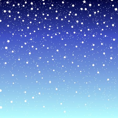 Düşen kar arka plan. Kar taneleri ile vektör çizim. Gökyüzü kar kış. EPS 10.