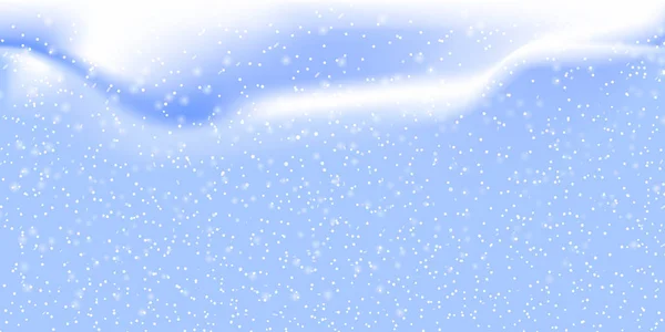 Padající Sníh Pozadí Vektorové Ilustrace Sněhové Vločky Zimní Sněžení Oblohy — Stockový vektor