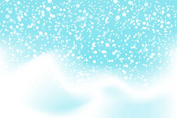 Caindo Fundo Neve Ilustração Vetorial Com Flocos Neve Inverno Nevando —  Vetores de Stock