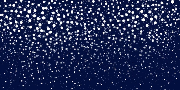 Snow Background Vector Illustration Falling Snowflakes Winter Snowing Sky Eps — Stock Vector