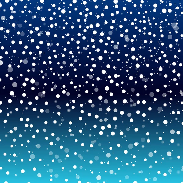 Schneefall Hintergrund Vektorillustration Mit Schneeflocken Winter Schneite Himmel Folge — Stockvektor