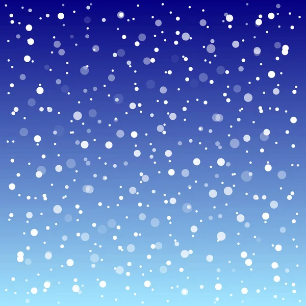 Fallande Snö Bakgrunden Holiday Landskap Med Snöfall Vektorillustration Vintern Snöar — Stock vektor